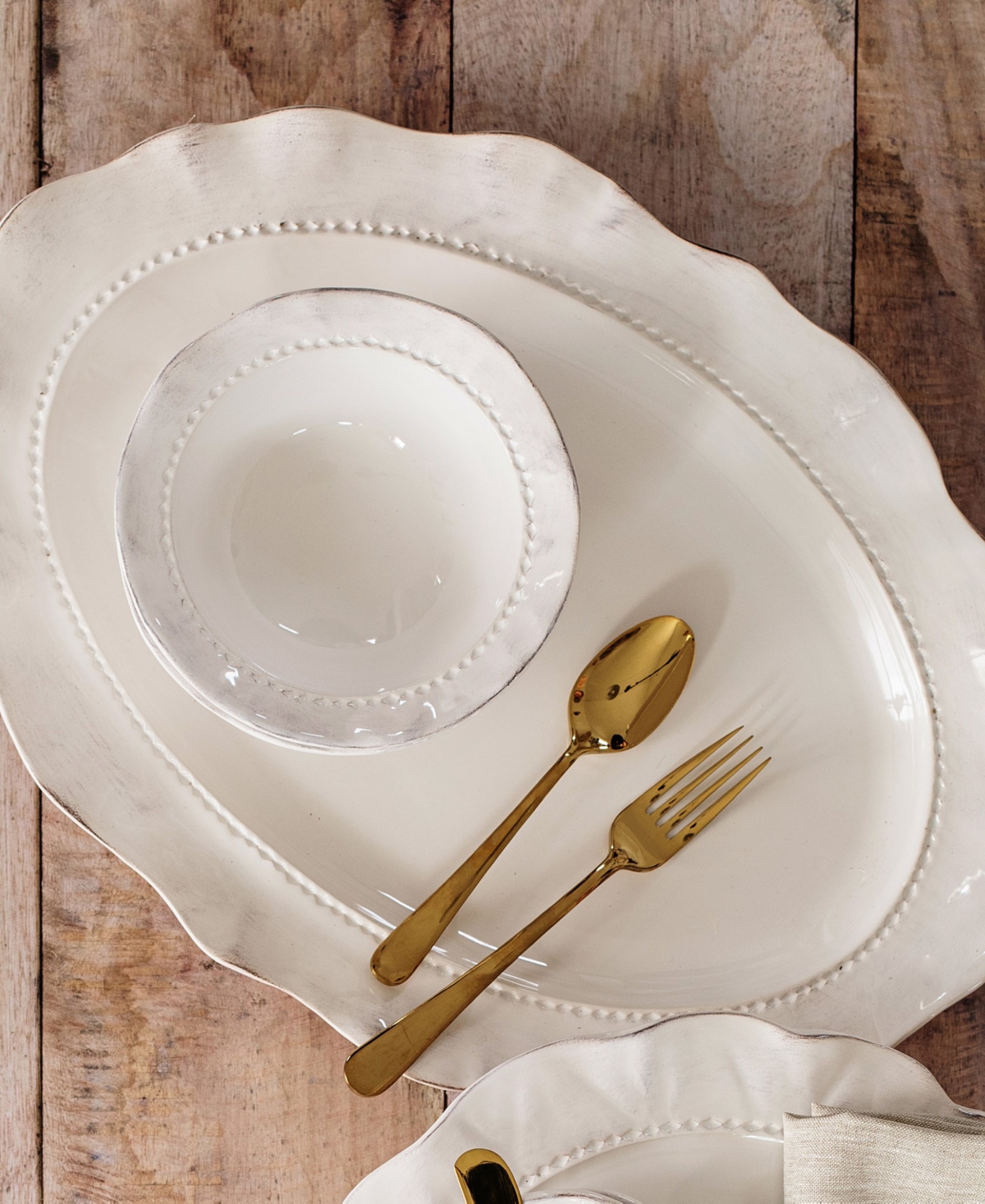 Vietri Giorno Ash Oval Platter