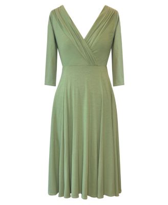 Женское миди-платье Annie с V-образным вырезом и рукавами 3/4 от Alie Street London от Alie Street London