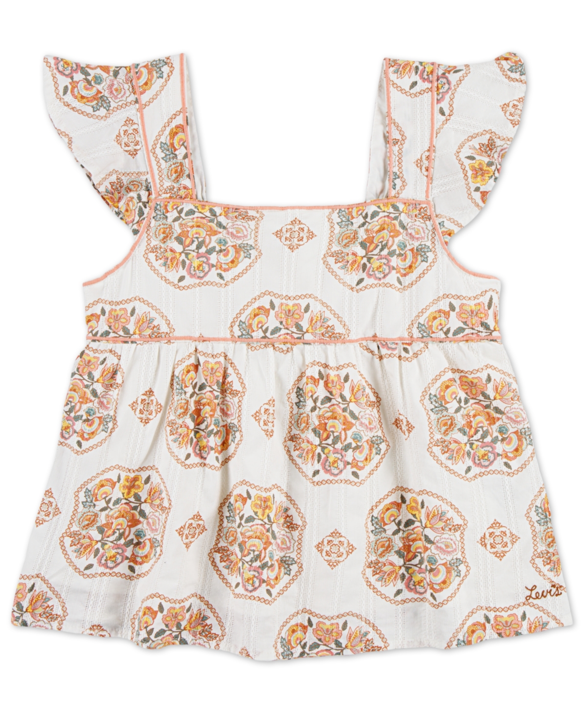LEVI'S BIG GIRLS FLUTTER SLEEVE TOP 