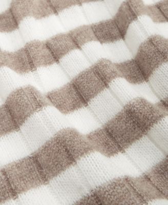 Women's 100% Cashmere Striped Scarf, Exclusively at Macy's