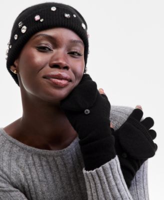 Women's 100% Cashmere Fingerless Gloves, Exclusively at Macy's