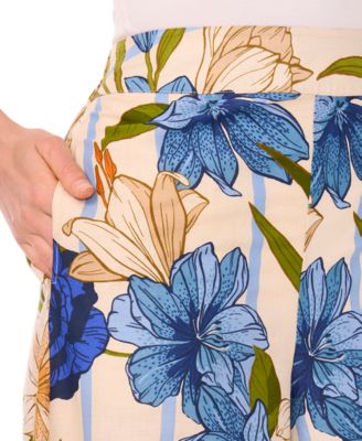 Women’s Printed High-Rise Wide-Leg Pull-On Pants