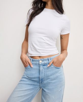 Women's Weightless Good Skate Cropped Wide-Leg Jeans, Regular & Plus Size