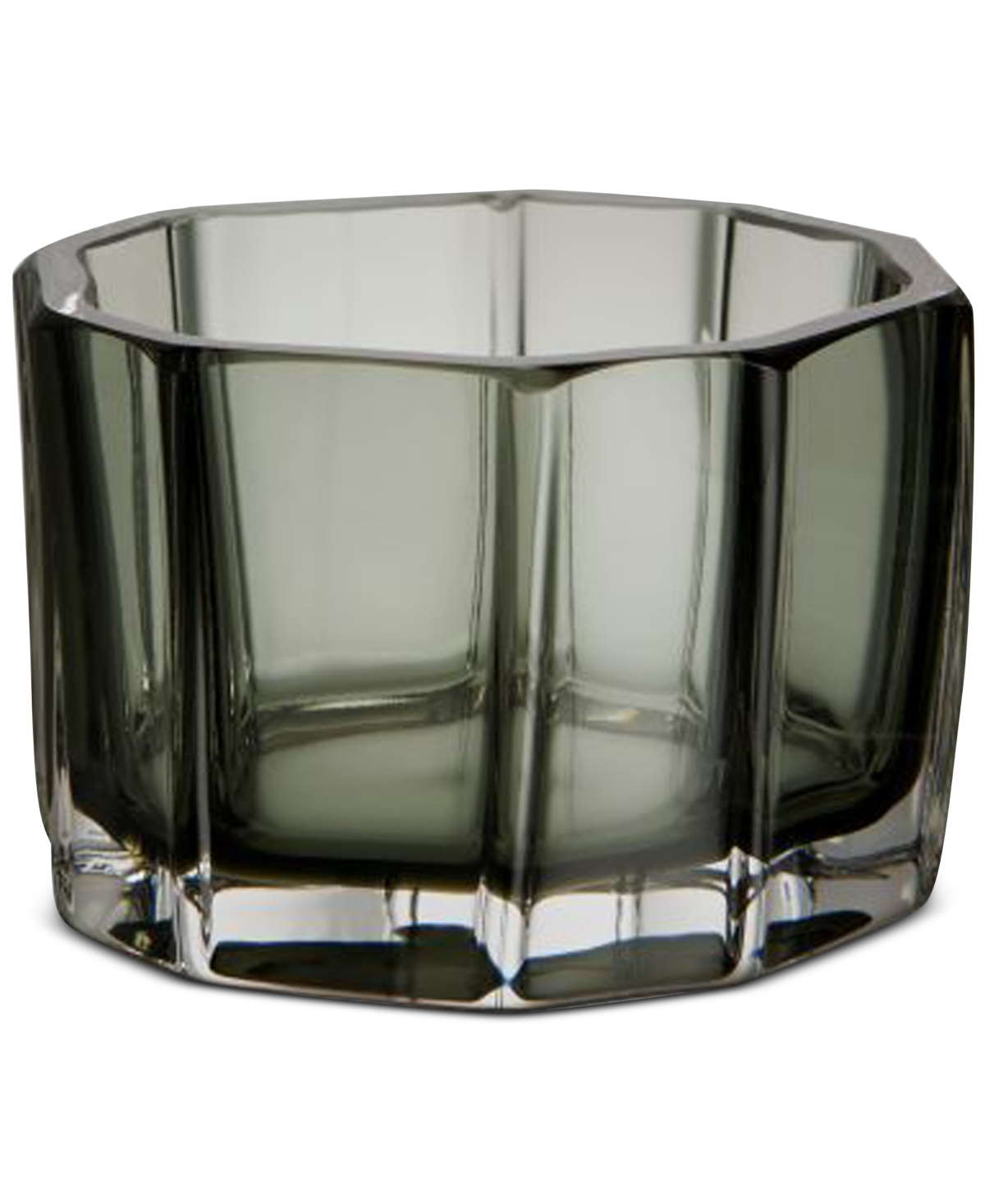 Orrefors Reed Crystal Votive Candle Holder, Small In Green