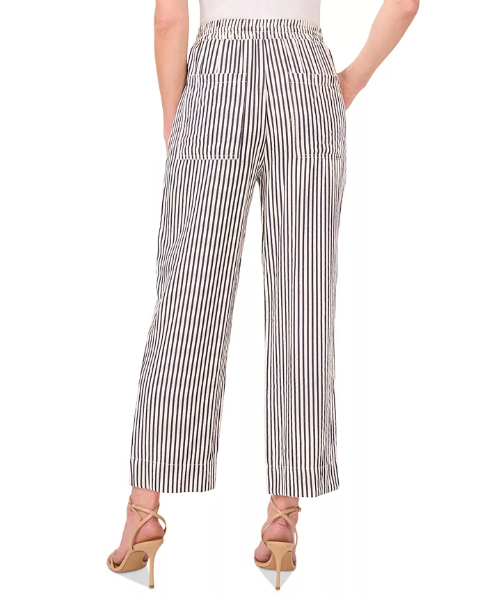 Women's Elastic-Waist Pull-On Striped Pants - thumbnail 3