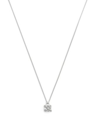 Фирменное ожерелье-подвеска для сумочки с чайной розой из искусственного культивированного жемчуга COACH