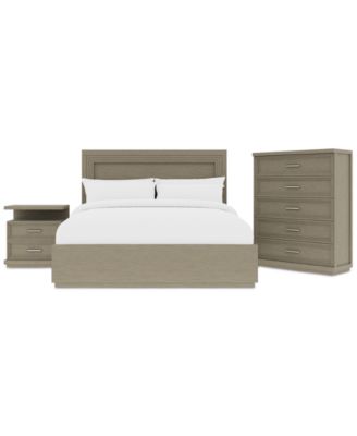 Cascade 3-Pc. Bedroom Set (Queen Bed, Chest & Nightstand)