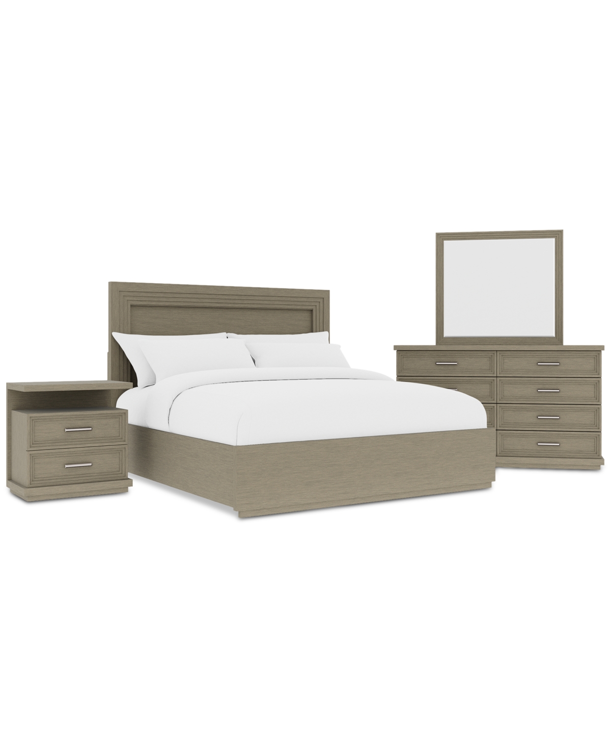Cascade 3-Pc. Bedroom Set (Queen Bed, Dresser & Nightstand)