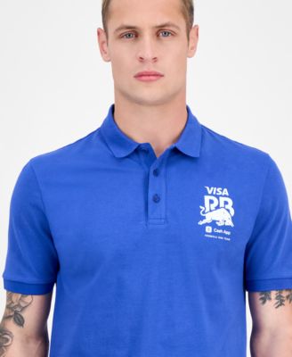 HUGO by Hugo Boss Mens Core Fanwear Relaxed Fit Short Sleeve Sponsor Logos Polo Shirt 16790₽