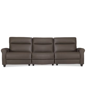 Thandler Zero Gravity Leather Sectional Collection, Created for Macy's