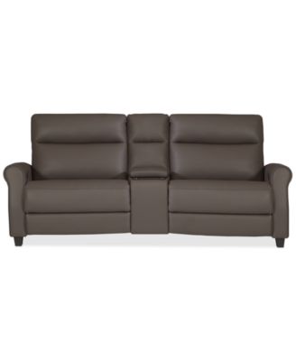 Thandler 3-Pc. Leather Sofa with 2 Power Recliners and 1 Storage Console