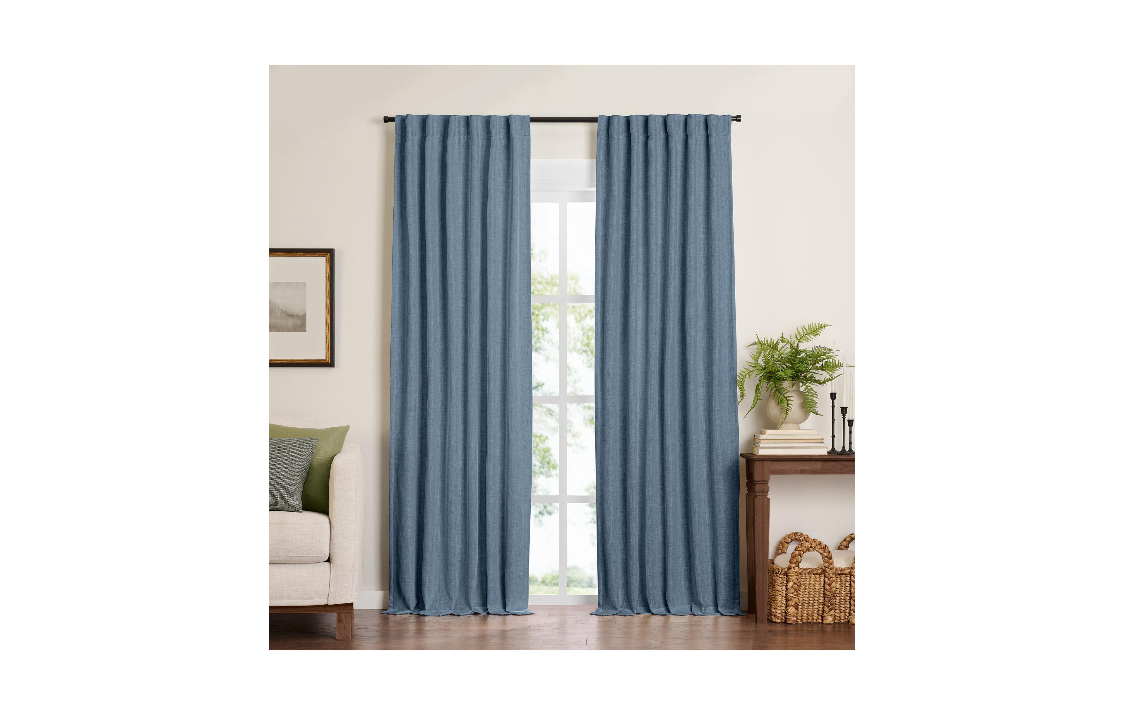 Elrene Home Fashions Harrow Solid Blackout Window Curtain Panel
