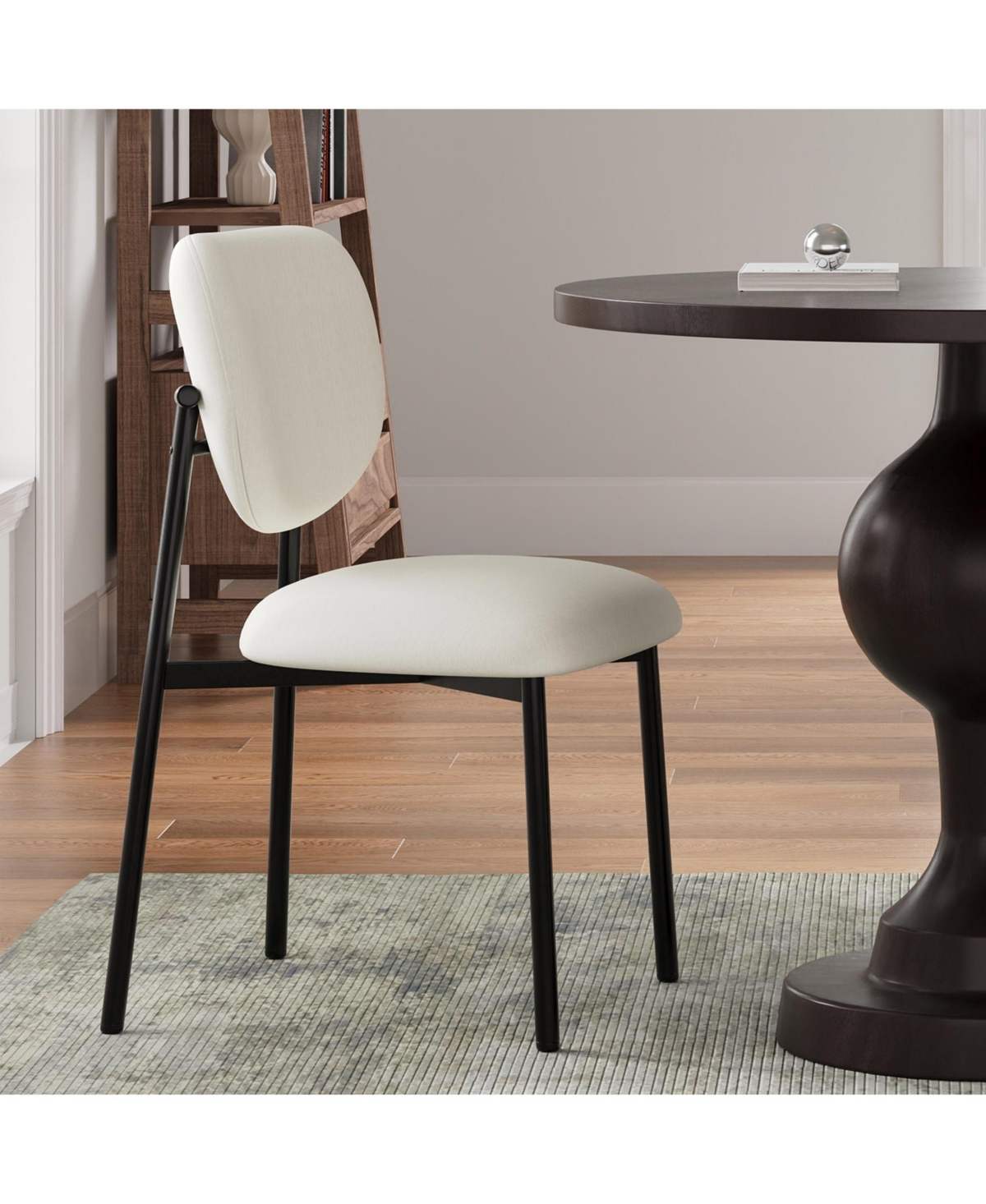 Streamdale 5-Pc Dining Set Upholstered Chairs & Wood Table