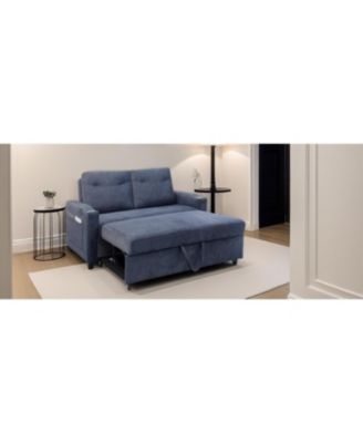 Streamdale 1 Pc Velvet Sofa Bed, 3-in-1 Convertible Sleeper with Pullout Bed – Living Room Furniture