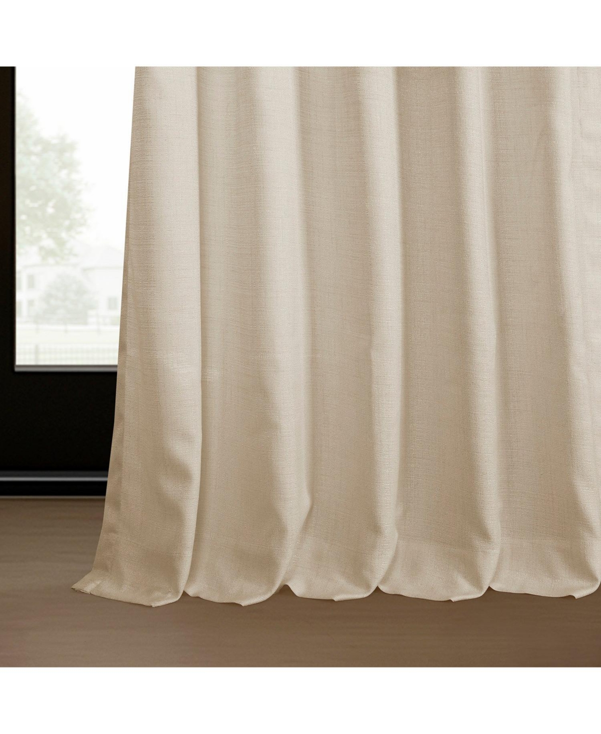 Half Price Drapes Pink Raw Weave Linen Curtains (2 Panels) Rod Pocket Window Curtains And Drapes, 50w X 108l