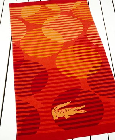 Lacoste Fizzy Beach Towel - Bath Towels - Bed & Bath - Macy's  Lacoste Fizzy Beach Towel
