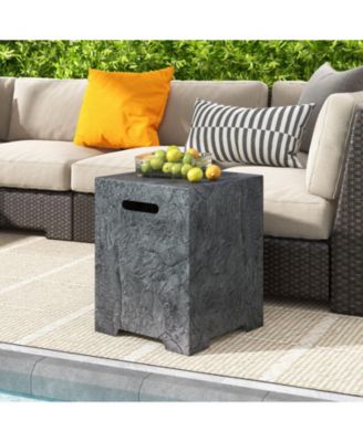 Propane Tank Cover Table Outdoor Gas Tank Storage Hideaway Cover