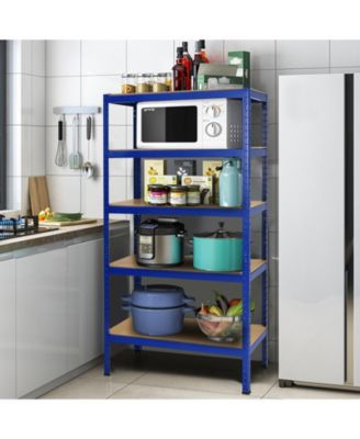 71 inch Heavy Duty Steel Adjustable 5 Level Storage Shelves