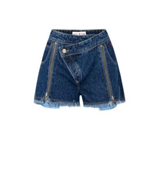 Women's Zip-Detail Cotton Shorts