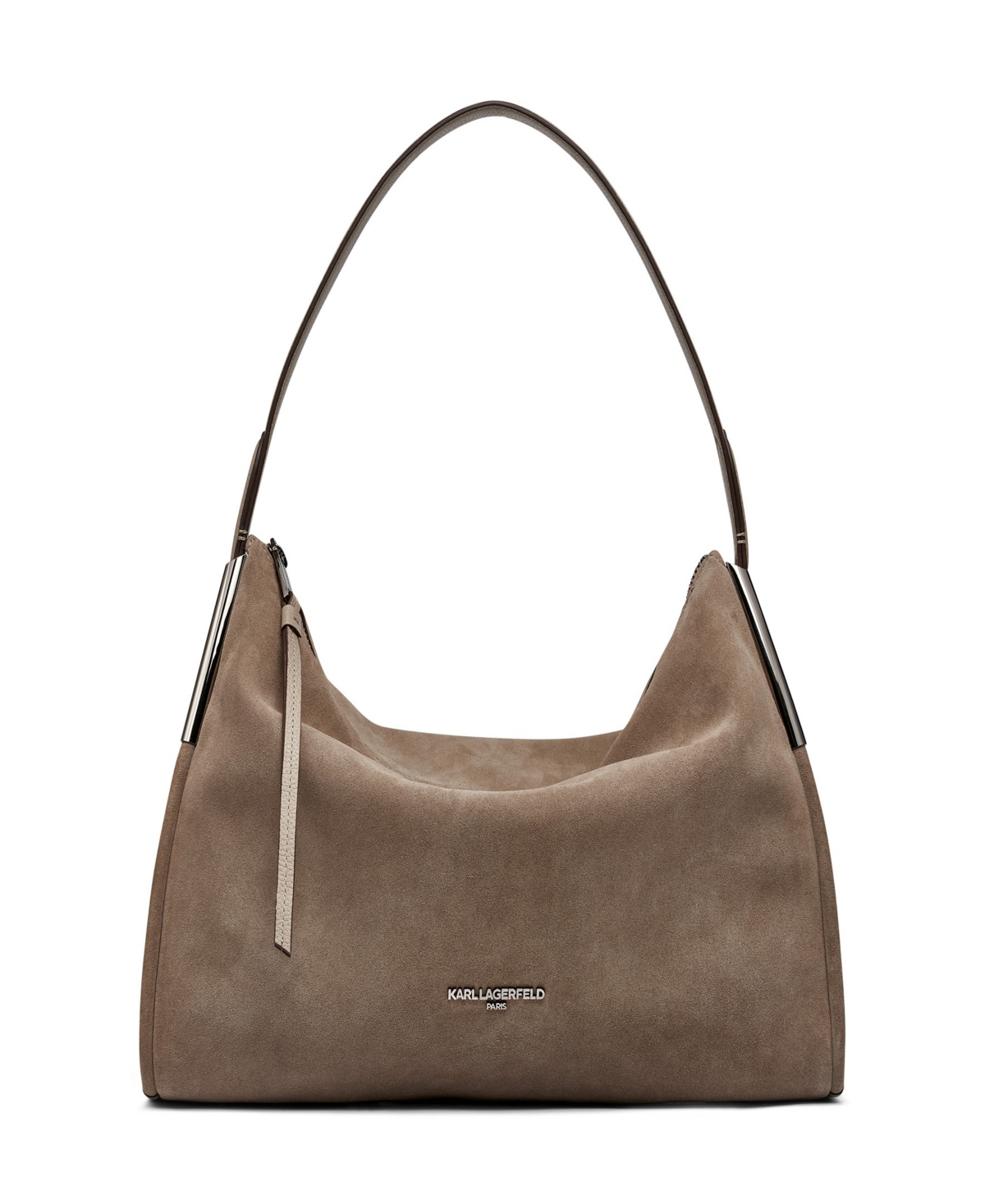 Karl Lagerfeld Valerie Top Handle Hobo Bag In Neutral