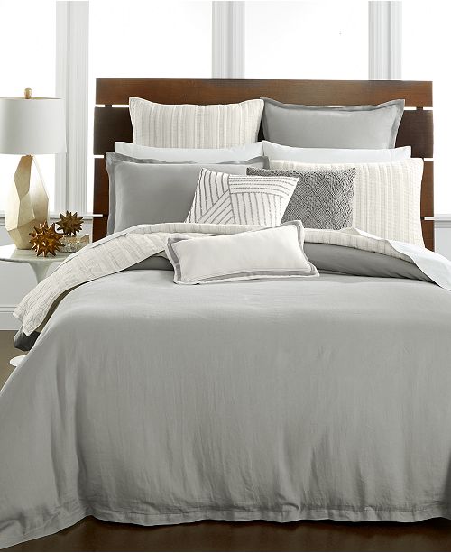 Hotel Collection Linen Fog Duvet Covers Created For Macy S