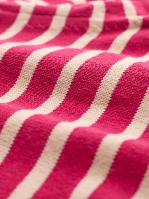 Women's Striped Knitted Crew Neck Tee