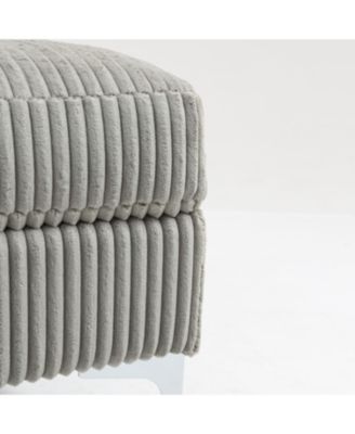 Streamdale Modular Sectional Sofa Square Ottoman Module,Storage Ottoman Footrest,Gray