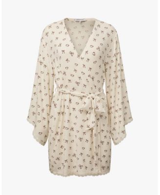 Women's Lace Trim Robe