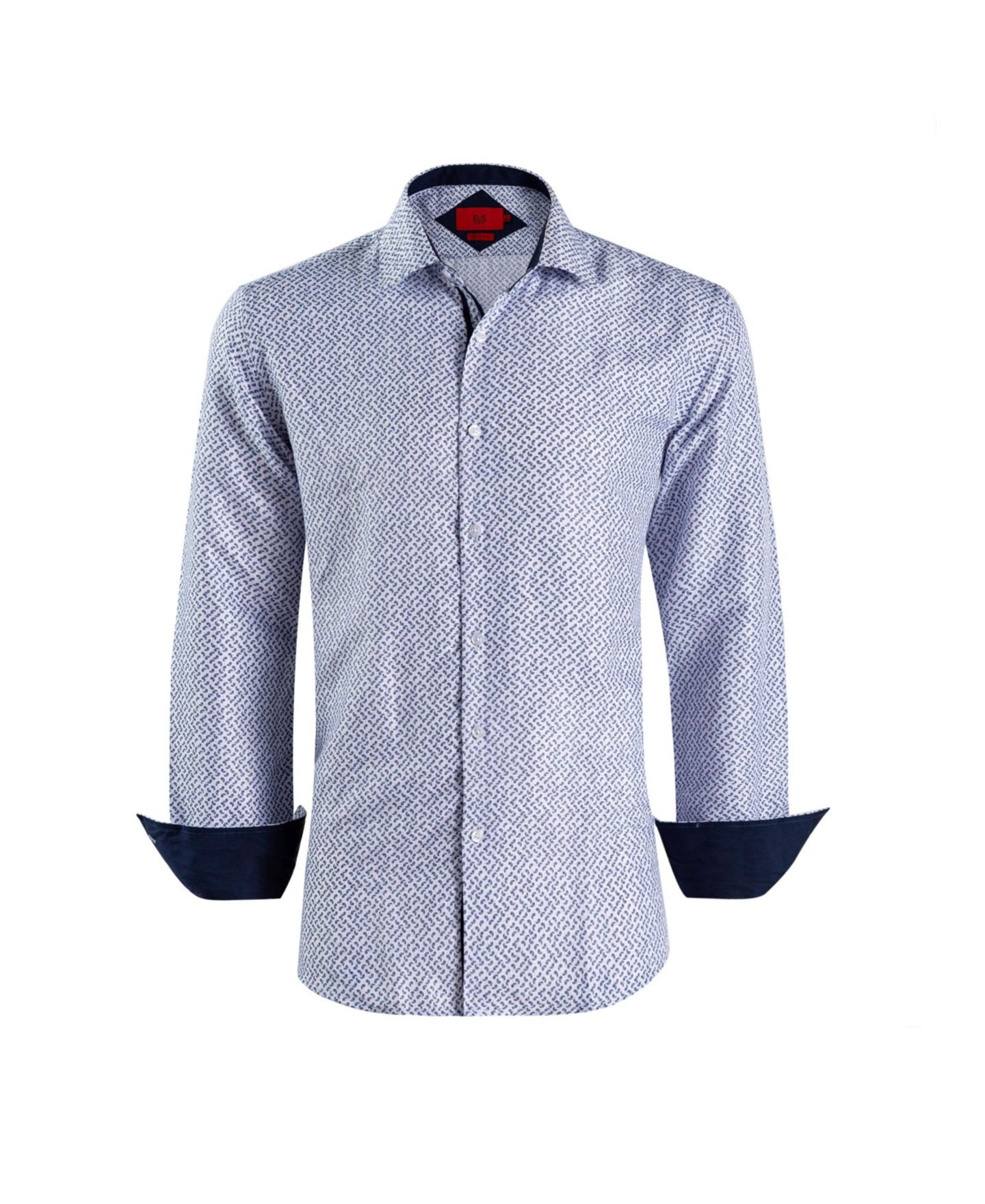 Рубашка Elie Balleh White Slim Fit Paisley Print Shirt для мальчиков, цвет: Белый — фото 2