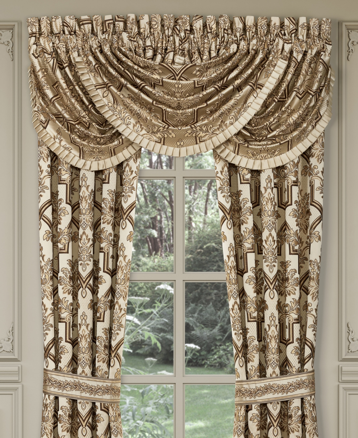 J Queen New York Gold Coast Window Panel Pair, 50" X 84"