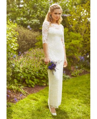 Women's Lila 3/4 Sleeve Lace Maxi Gown