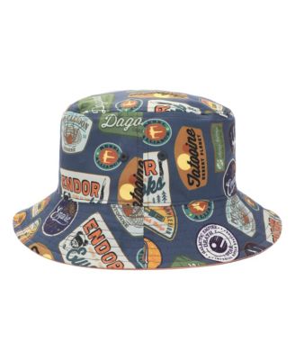 Синяя шляпа-панама для взрослых с принтом 