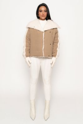 Women's Contrast Sherpa Jacket