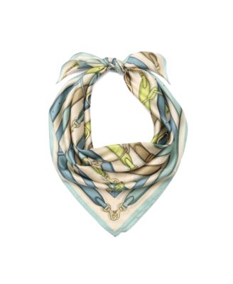 Bag Strap Print Silk Square Scarf