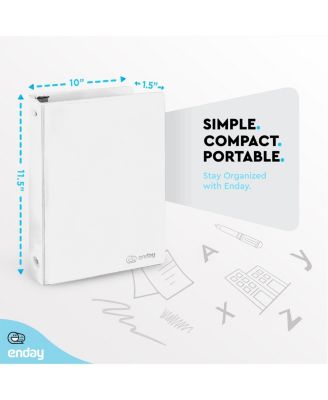 3-Ring Binder with Clear View Cover and 2 Inside Pockets – Heavy Duty Durable Binder for School Supplies, Office Organization, or Home Use – Colored Binder for Documents, Notes, Reports, and More