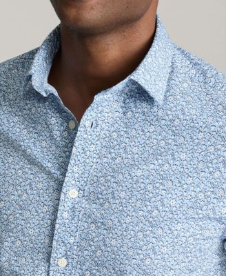 Мужская приталенная рубашка Hunter из стрейчевого хлопка с коротким рукавом и пуговицами UNTUCKit