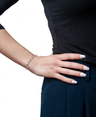 Amethyst (4 ct. t.w.) & Diamond (1/2 ct. t.w.) Bracelet in 14k Yellow Gold