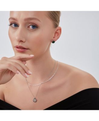 Eye Coin Sterling Silver Evil Eye Necklace