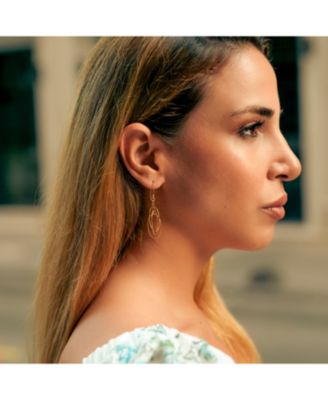 Nested Loop 3D Drop Earring in Sterling Silver