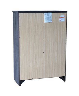 Harmony 5 Wood Drawer Chest Dresser for Bedroom - Tall & Modern Storage Organizer, Light Oak Gray