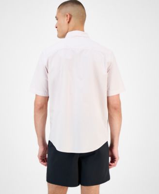 Men's Pacco Short Sleeve Striped Button-Front Shirt, Exclusively at Macy's