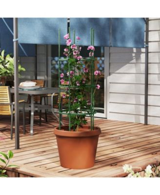 3 Pack 60 inch Adjustable Tall Plant Support Trellis for Climbing Plants