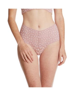 Женские леопардовые ретро-трусики-стринги Hanky Panky с перекрестным рисунком, 3 упаковки