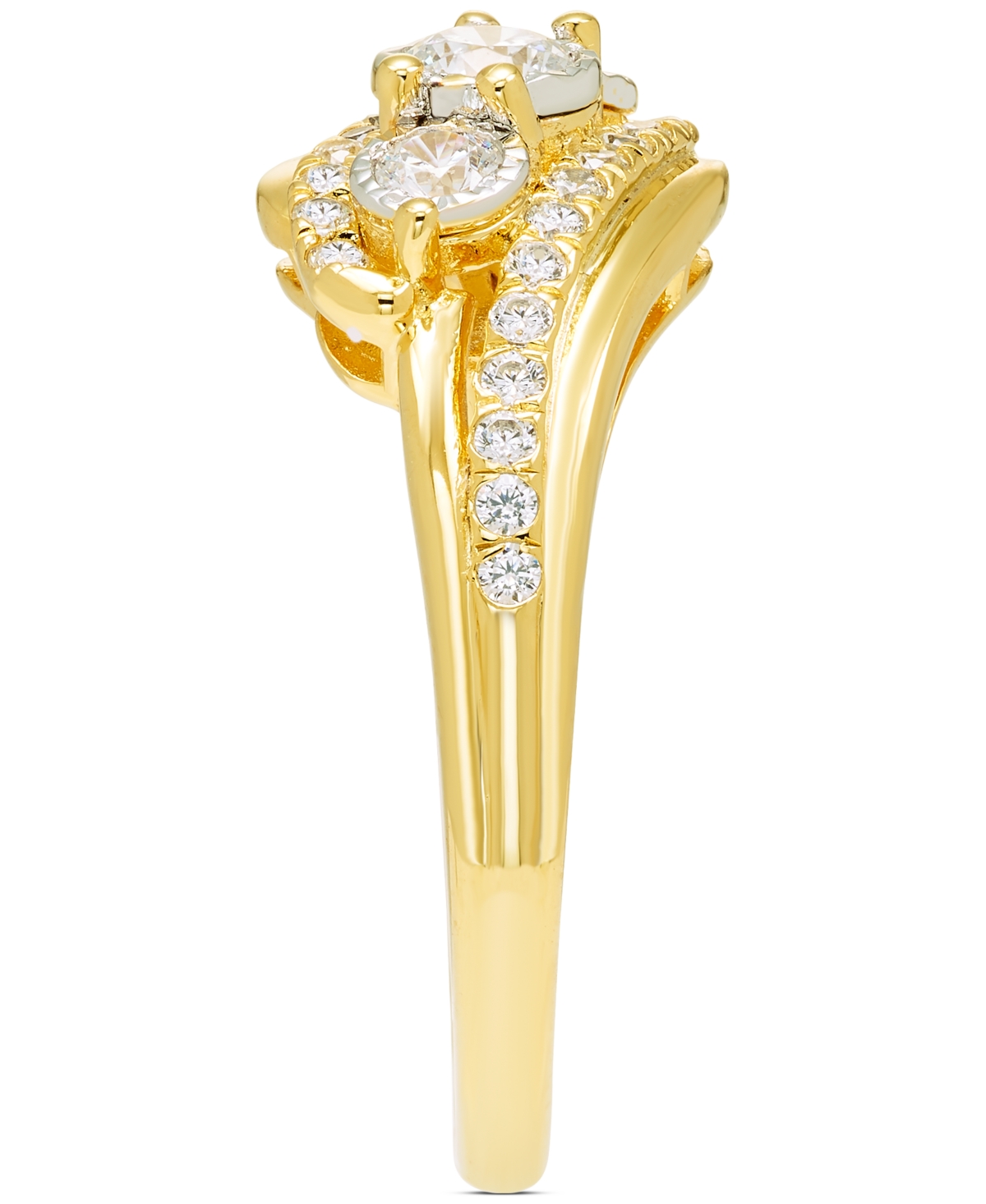 Macy's Diamond Ring (1/2 Ct. T.w.) In 10k Yellow Gold In Gold