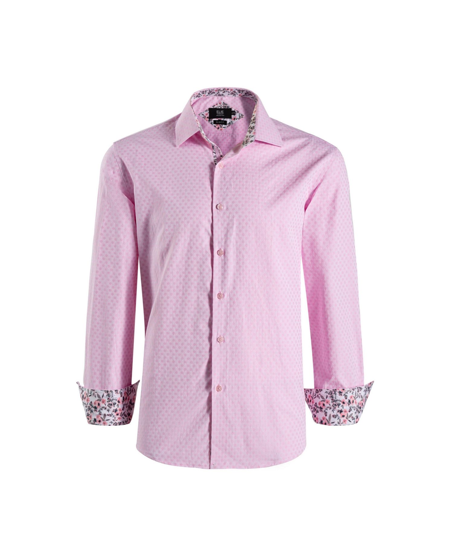 Big Boys Slim Fit Jacquard Dot Shirt
