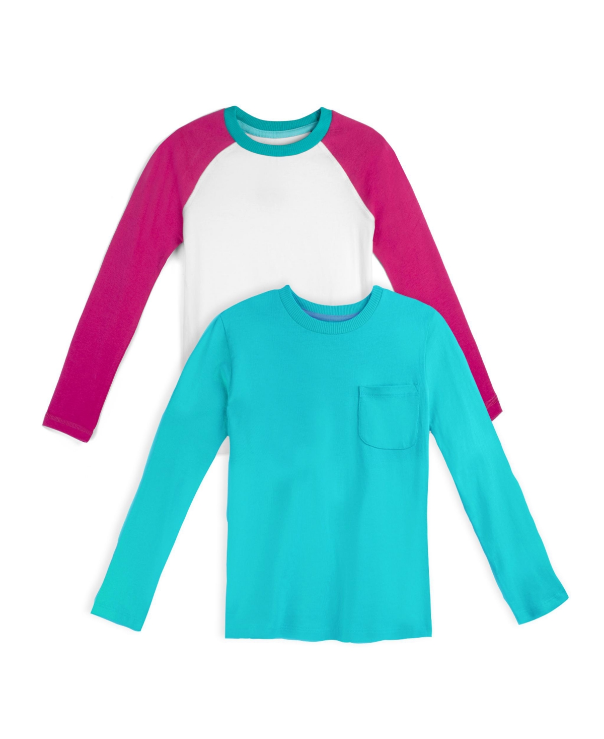 Mightly Girls 2pk Fair Trade Organic Cotton Long Sleeve T-Shirts