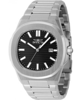 Men's 48319 Speedway Quartz 3 Hand Black Dial Watch