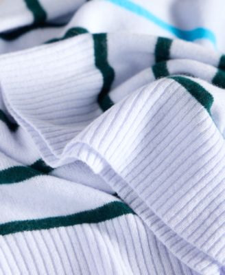 Petite Striped Boat-Neck Cashmere Sweater, Exclusively at Macy's 