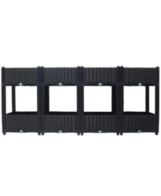 Elevated Planter Box with Drainage 63"x15.7"x27.7"