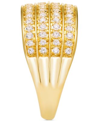 Diamond Multi-Row Ring (1/2 ct. t.w.) in 10k White or Yellow Gold